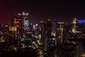 Office building citiscape at night Royalty Free Stock Photo