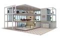 Office building cutaway