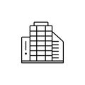 office building. Element of job interview icon for mobile concept and web apps. Thin line office building can be used for web and Royalty Free Stock Photo