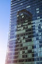 Office building facade with reflection on windows Royalty Free Stock Photo