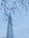 The iconic Shard building , modern architecture in London, England