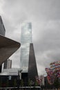 Office building named Delftse Poort in downtown Rotterdam near the Central Station in the Netherlands