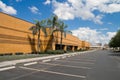 Office building with parking spaces Royalty Free Stock Photo