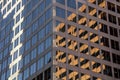 Office building reflected in modern glass business office building in downtown city urban area Royalty Free Stock Photo