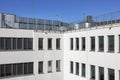 An office building with rooftop air conditioning system Royalty Free Stock Photo