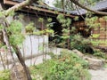 Zen Japanese style architectural courtyard (Taipei City Penalty Building) Royalty Free Stock Photo