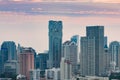 Office building with twilight sky background Royalty Free Stock Photo