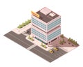 Office Building Isometric Mockup