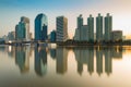 Office building with water reflection Royalty Free Stock Photo