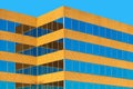 Office Building window reflections abstract Royalty Free Stock Photo