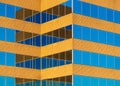 Office Building window reflections abstract Royalty Free Stock Photo