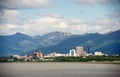 Office Buildings City Skyline Downtown Anchorage Alaska Usa