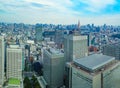 Office buildings and city skyline in Shinjuku, Tokyo