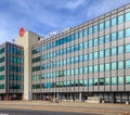 Office buildings on Geroldstrasse street in Zurich, Switzerland