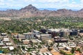 Office Buildings near Piestewa Peak and Golf Course Royalty Free Stock Photo