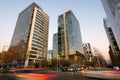 Office buildings at Nueva Las Condes business center in Santiago Royalty Free Stock Photo