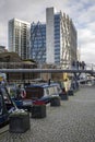 Office buildings in Paddington Central, London on a winter day