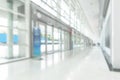 Office business building blur background of white empty room inside lobby hall interior, medical clinic hallway, or airport Royalty Free Stock Photo