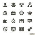 Office and business icons. Royalty Free Stock Photo