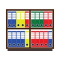 Office Cabinet With Folders Icon