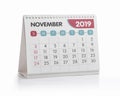 Office Calendar 2019 November