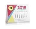 Office Calendar 2018 November