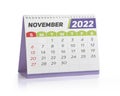 Office Calendar 2022 November