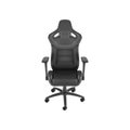 Office chair black. Vector illustration. Royalty Free Stock Photo