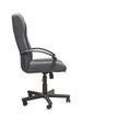 office chair from gray cloth over white Royalty Free Stock Photo