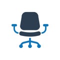 Office Chair Icon Royalty Free Stock Photo