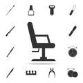 office chair icon. Detailed set of Beauty salon icons. Premium quality graphic design icon. One of the collection icons for websit Royalty Free Stock Photo