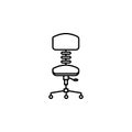 office chair icon. Element of furniture for mobile concept and web apps. Thin line icon for website design and development, app d Royalty Free Stock Photo