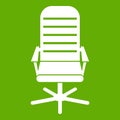 Office chair icon green Royalty Free Stock Photo