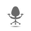 Office chair icon isolated on white background