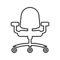 Office Chair icon. Line, outline design