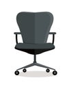 Office Chair Icon Symbol Isolated on White. Royalty Free Stock Photo