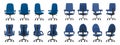 Office chair isolated cartoon icon.Vector illustration interior furniture on white background . Vector cartoon set icon Royalty Free Stock Photo