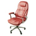 Office chair over isolated white background Royalty Free Stock Photo
