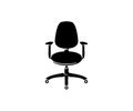 Office chair, piece of furniture and chair, logo design. Interior, decorating, decoration, architecture and interior design, vecto