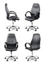 Office chair set isolated