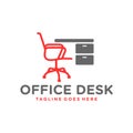 Office chair table furniture logo