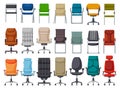 Office chair vector cartoon set icon. Vector illustration armchair on white background. Isolated cartoon set icon office Royalty Free Stock Photo