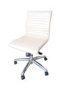 The office chair by white leather Isolated