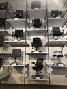 Office Chairs On Display in a store