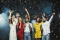 Office new year party. Young people having fun Royalty Free Stock Photo