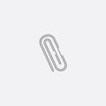 office clip icon, vector illustration. flat line icon