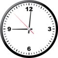 Office clock. Royalty Free Stock Photo