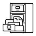 Office closet icon Royalty Free Stock Photo