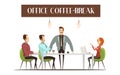 Office Coffee Break Illustration