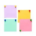 Office Color paper pin Royalty Free Stock Photo